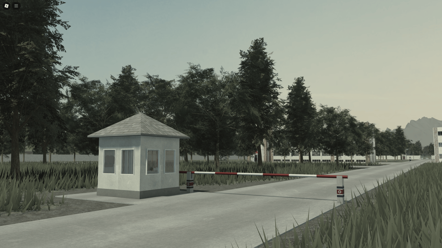 High quality lighting on base structures at sunset