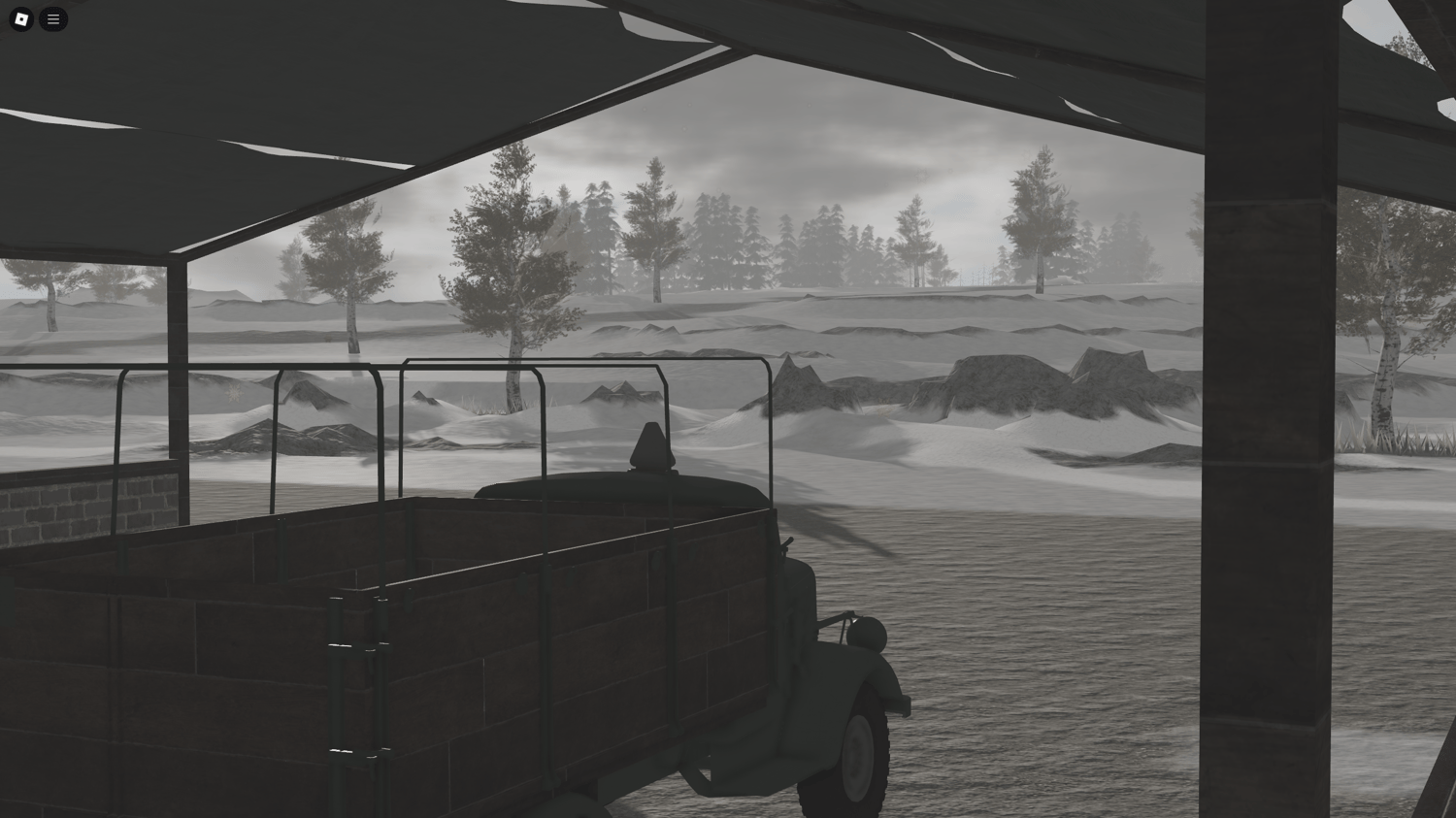 Overhead location GUI and class selection menu shown  Explosive action with custom weapon system in Kalach battle