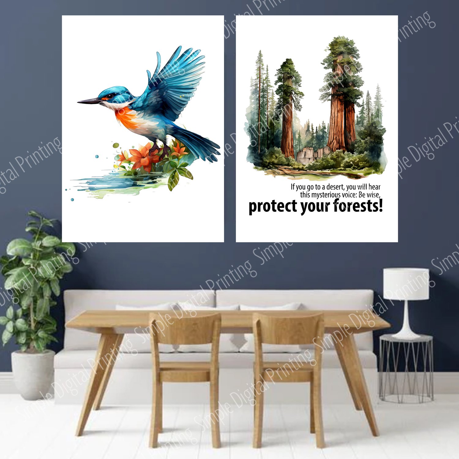 tree, trees, nature, forest, quote, earth, save our planet, earth day, typography, digital download, digital poster, room decor