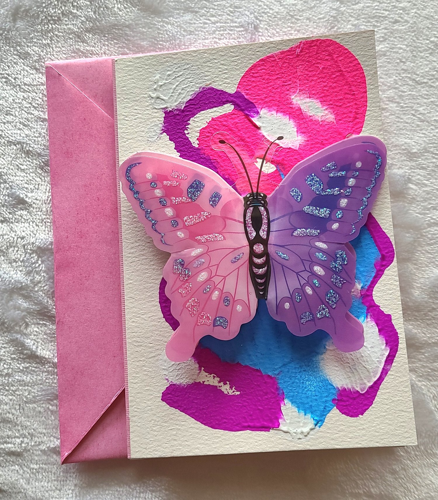 Butterfly themed greeting card