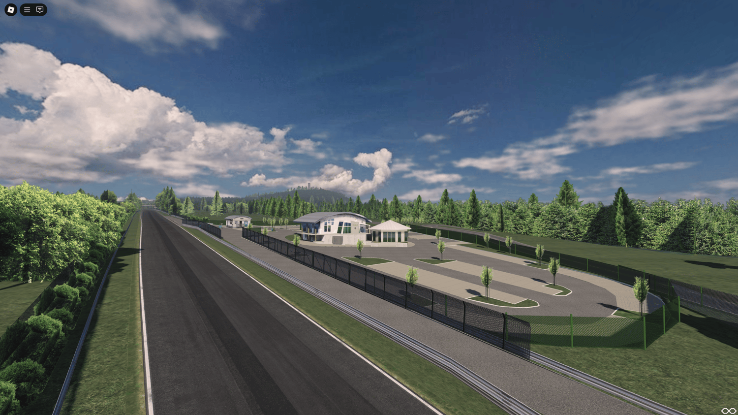Roblox Nürburgring-style race track with detailed textures
