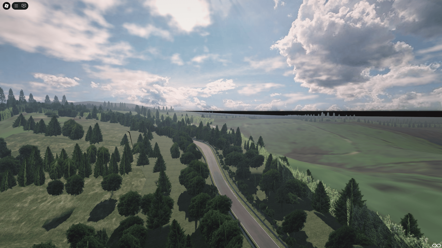 Professional-grade driving track map for Roblox racing games