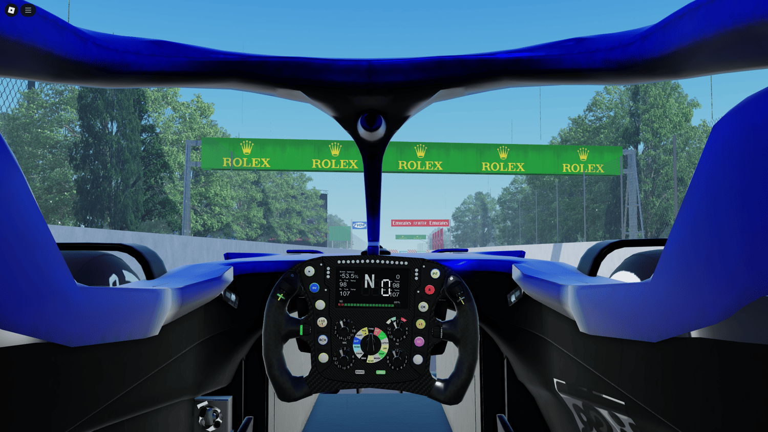 Detailed Formula 1 circuit map for Roblox games