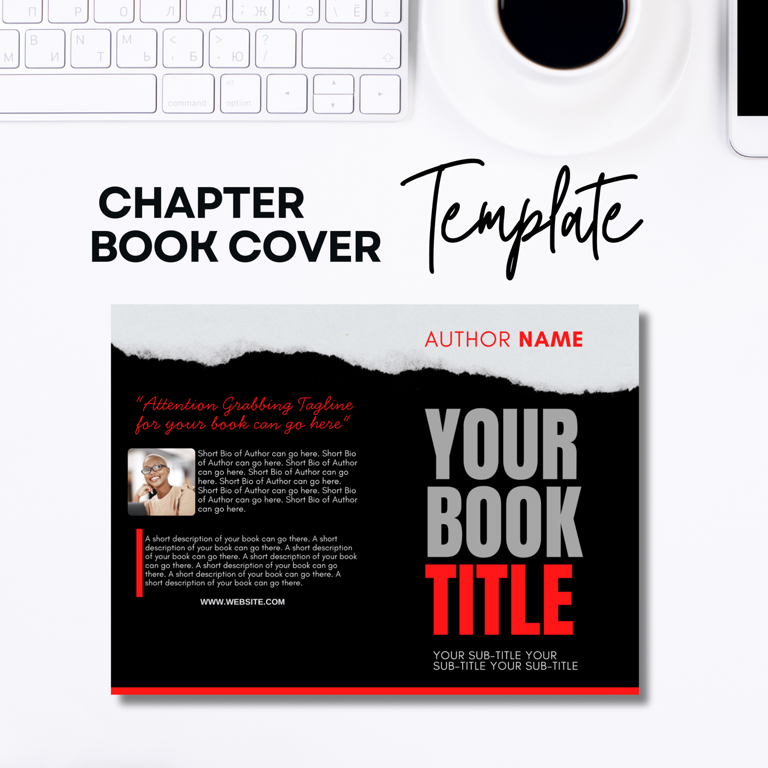 TEMPLATE: Classic Chapter Book Cover Canva Template
