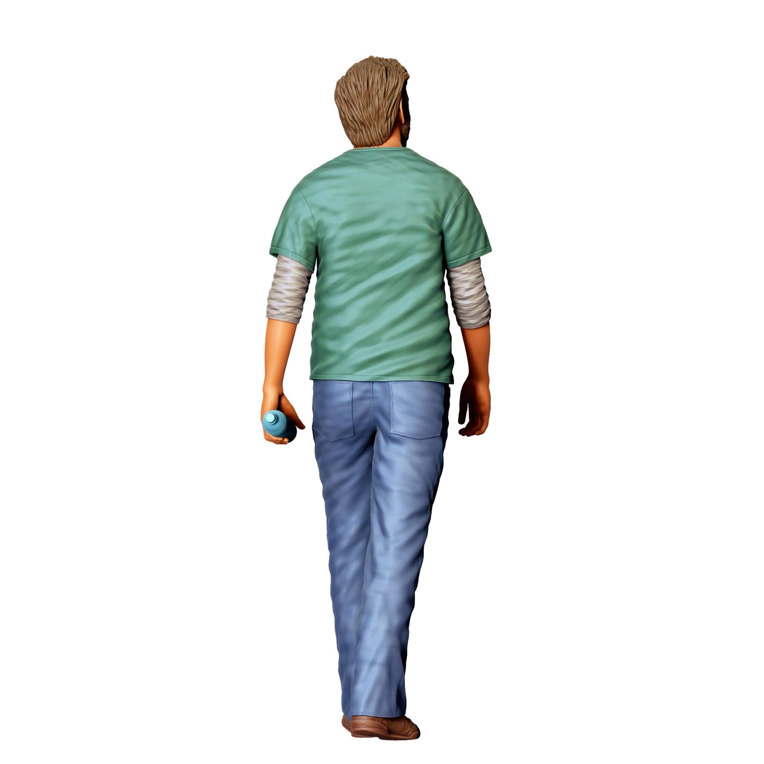 3dp Miniatures, N2 Man walking