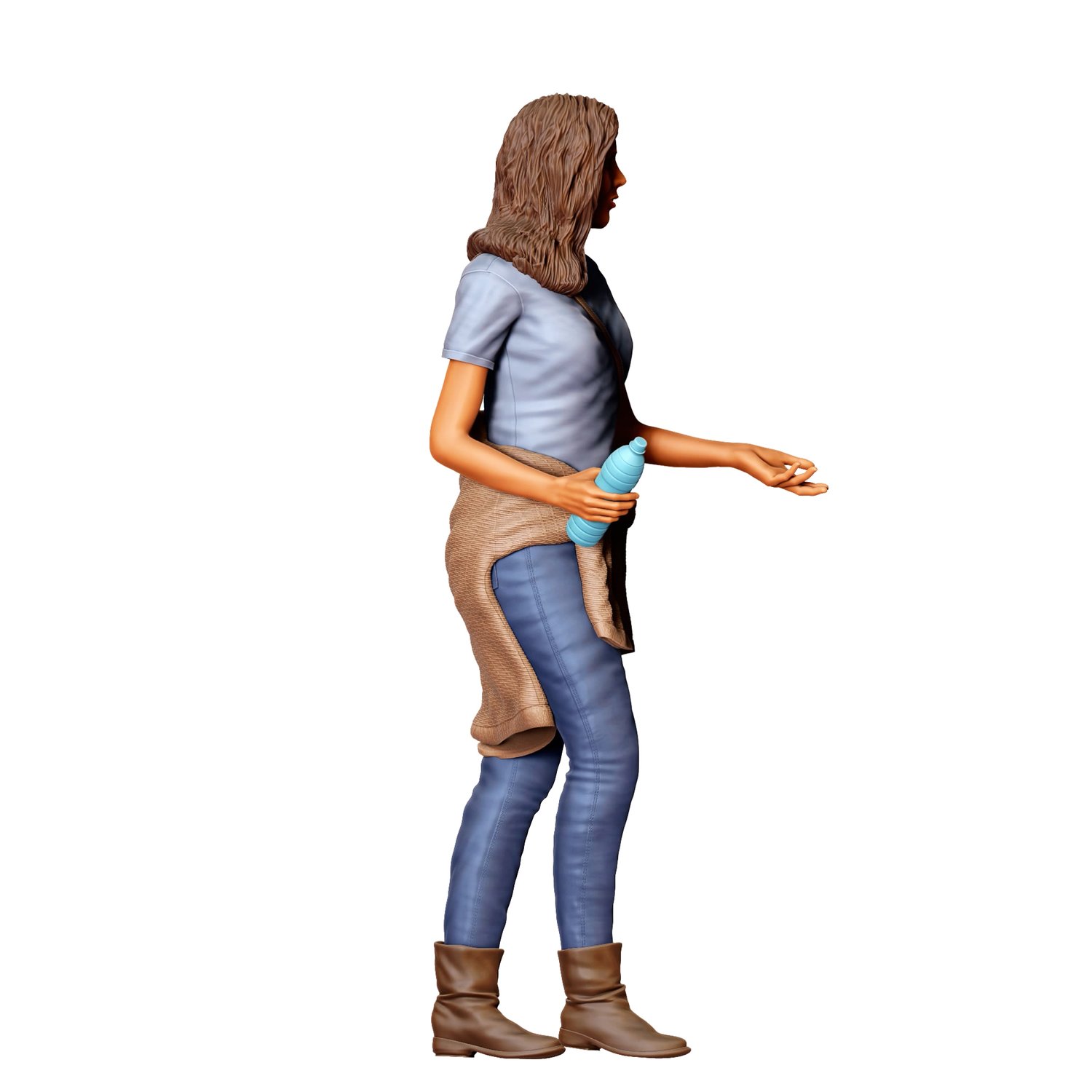 3dp Miniatures, N3 woman walking