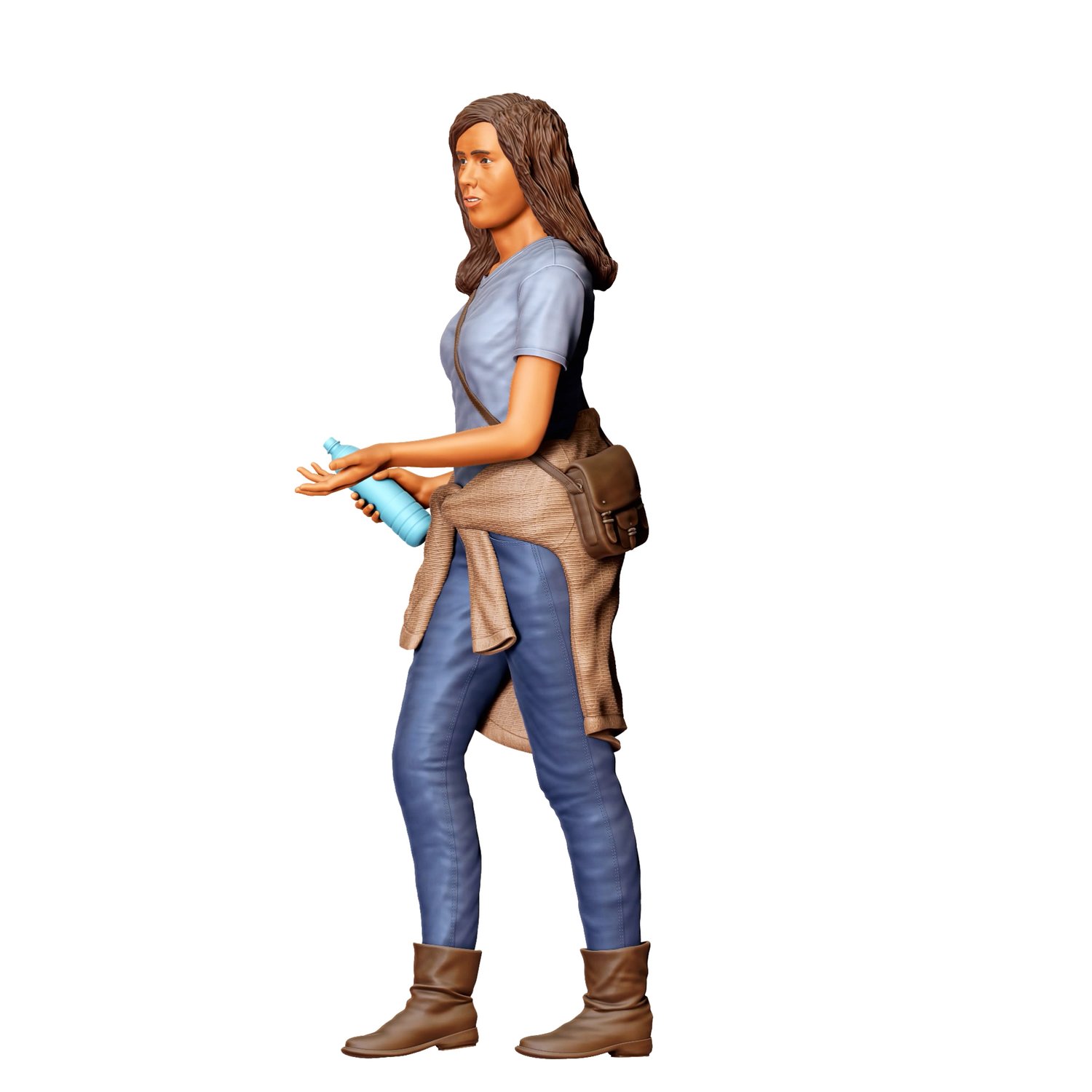 3dp Miniatures, N3 woman walking