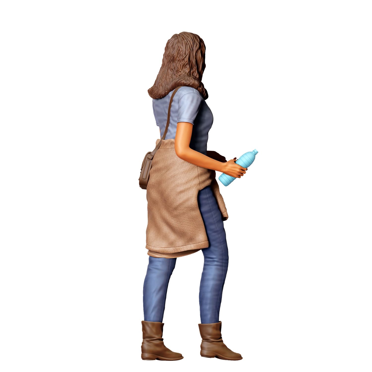 3dp Miniatures, N3 woman walking