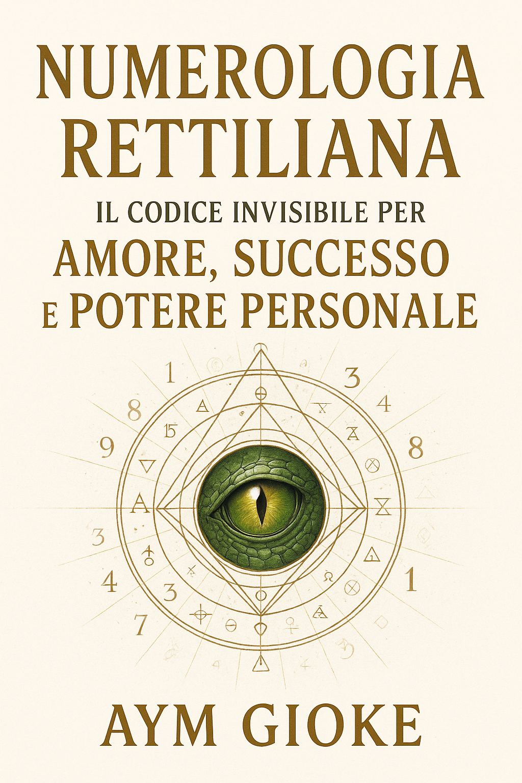 Copertina del libro Numerologia Rettiliana, il codice invisibile per amore, successo e potere personale