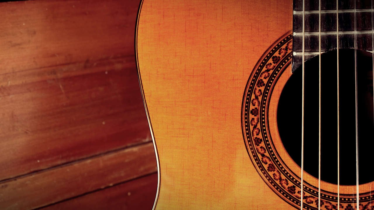Classical Guitar by wall