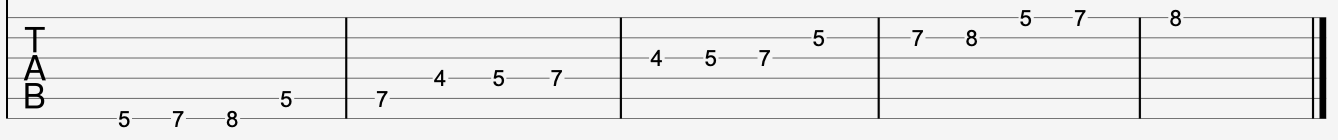 A Dorian mode
