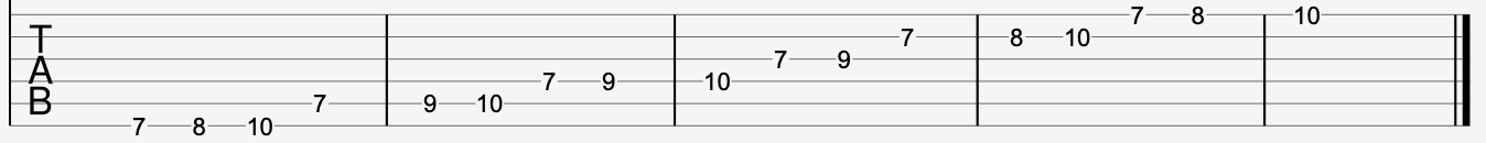 The B Phrygian mode
