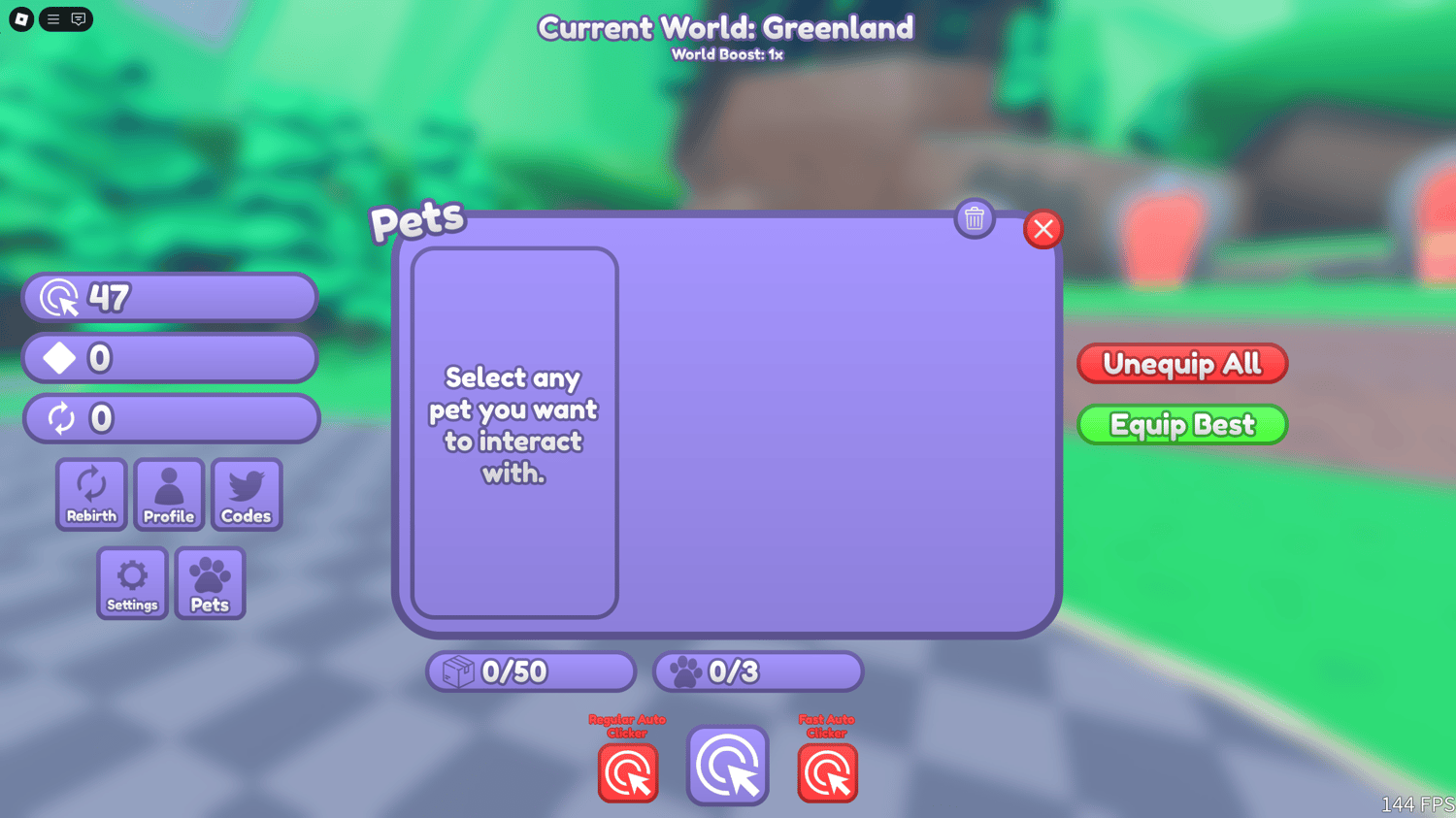 An in-game shop GUI open, showing clickable game passes and boost options.