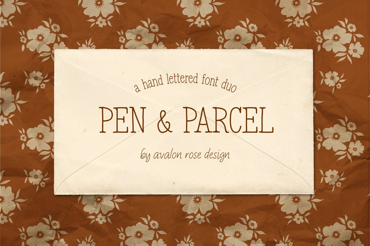 vintage inspired serif and handwriting script font duo