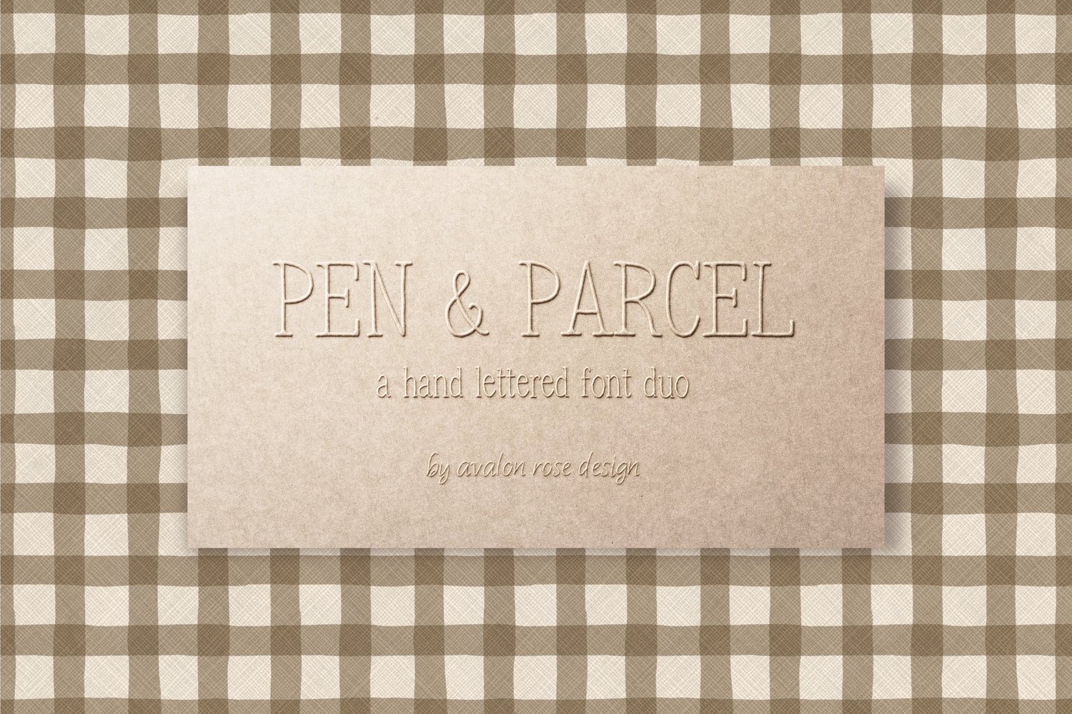 vintage inspired serif and handwriting script font duo