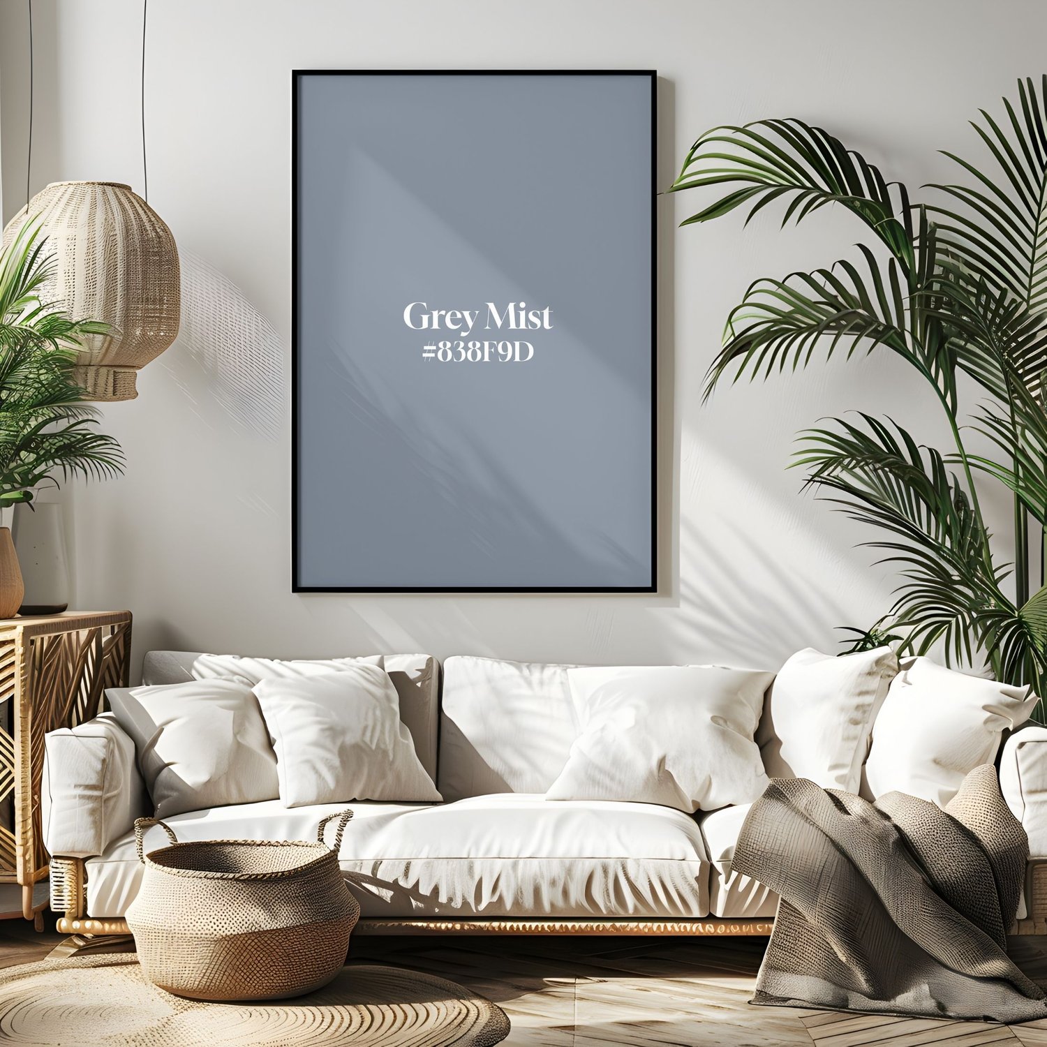 The Grey Mist Print: Solid Color Love