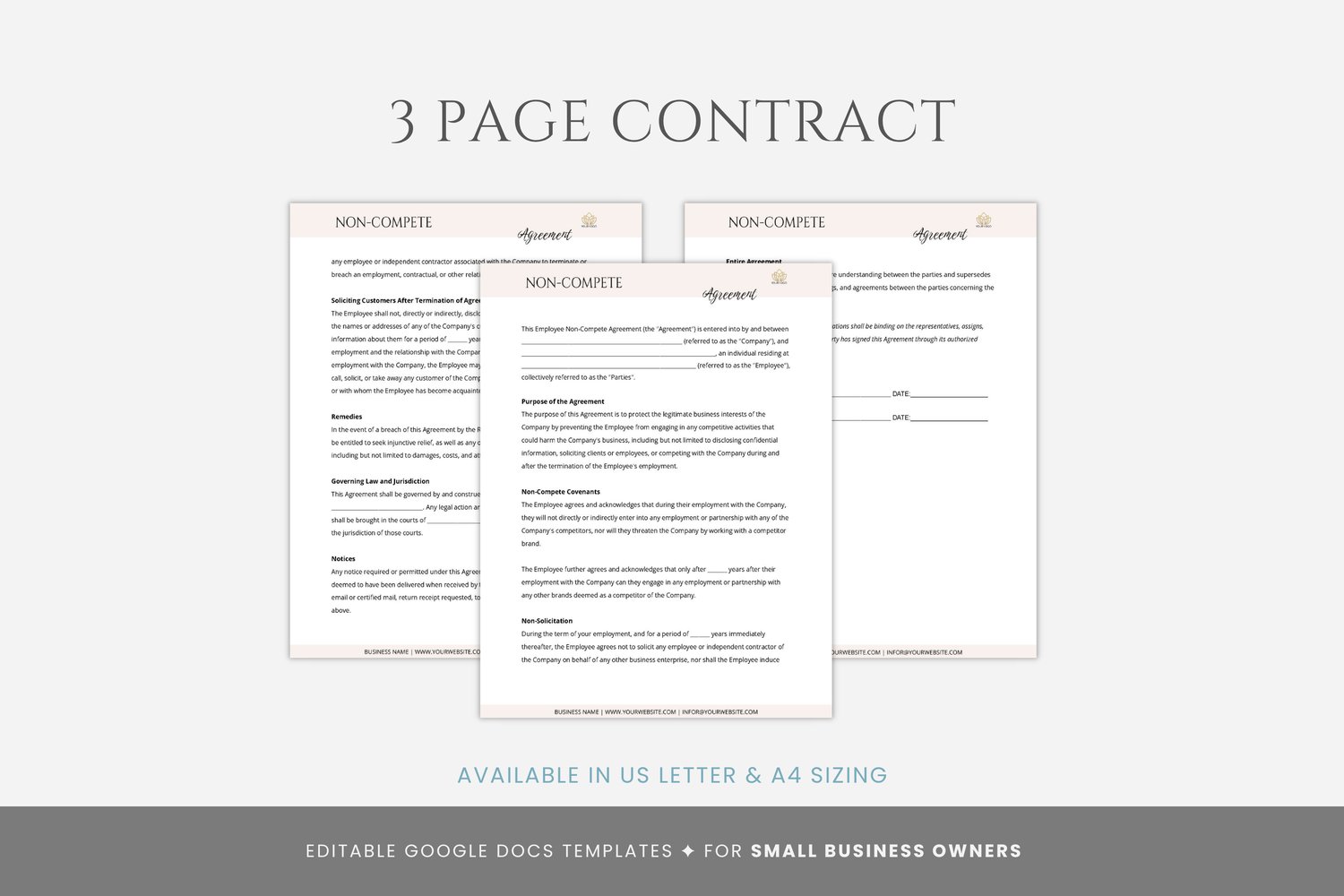 employee non‑compete agreement