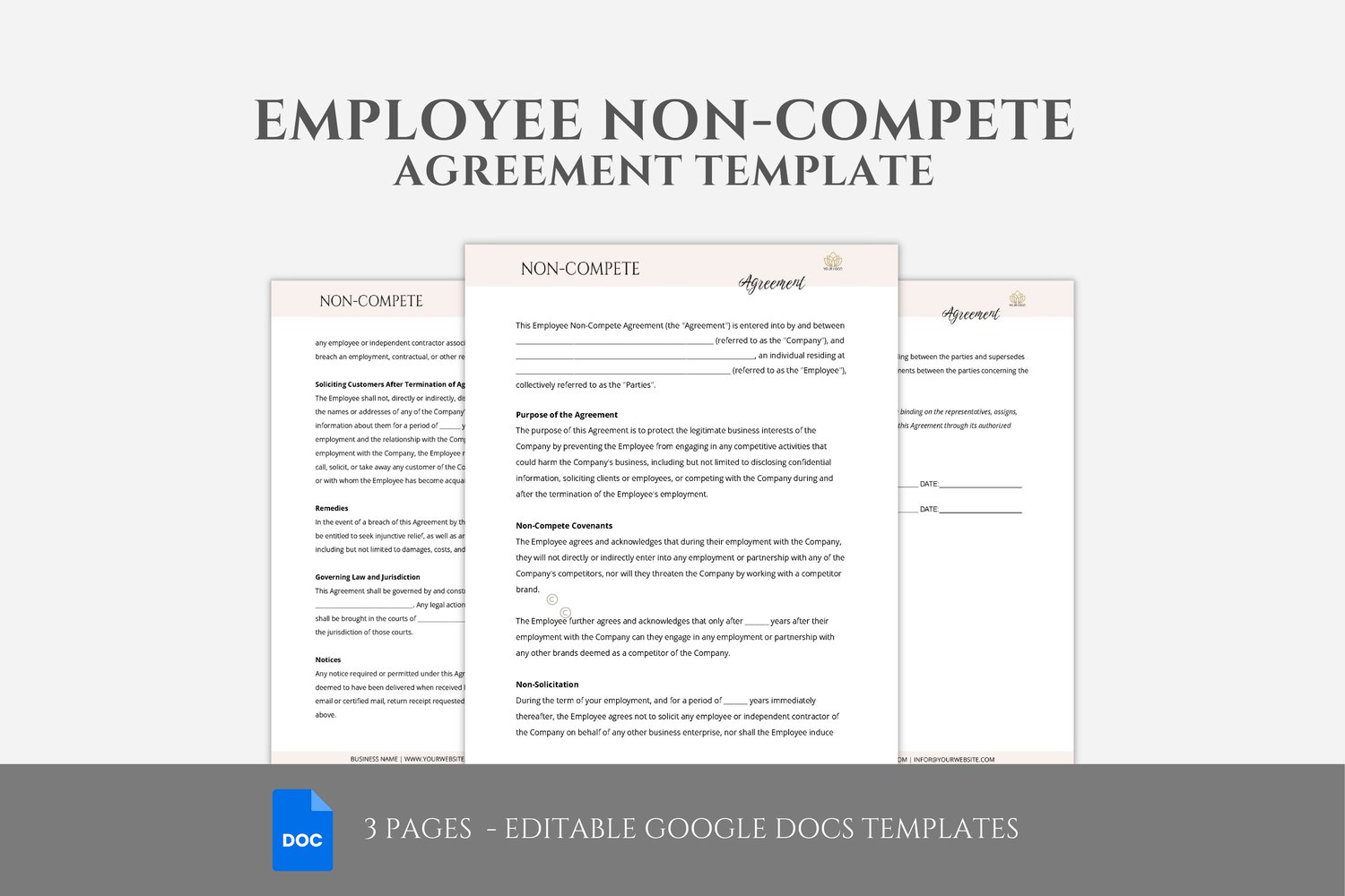 employee non‑compete agreement
