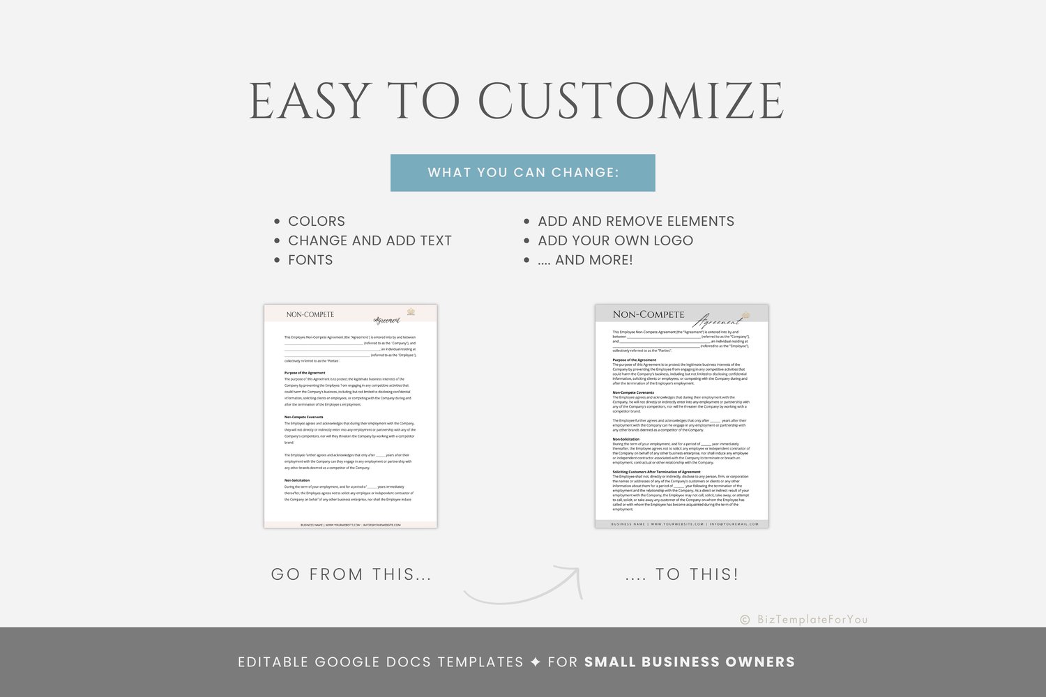 employee non‑compete agreement