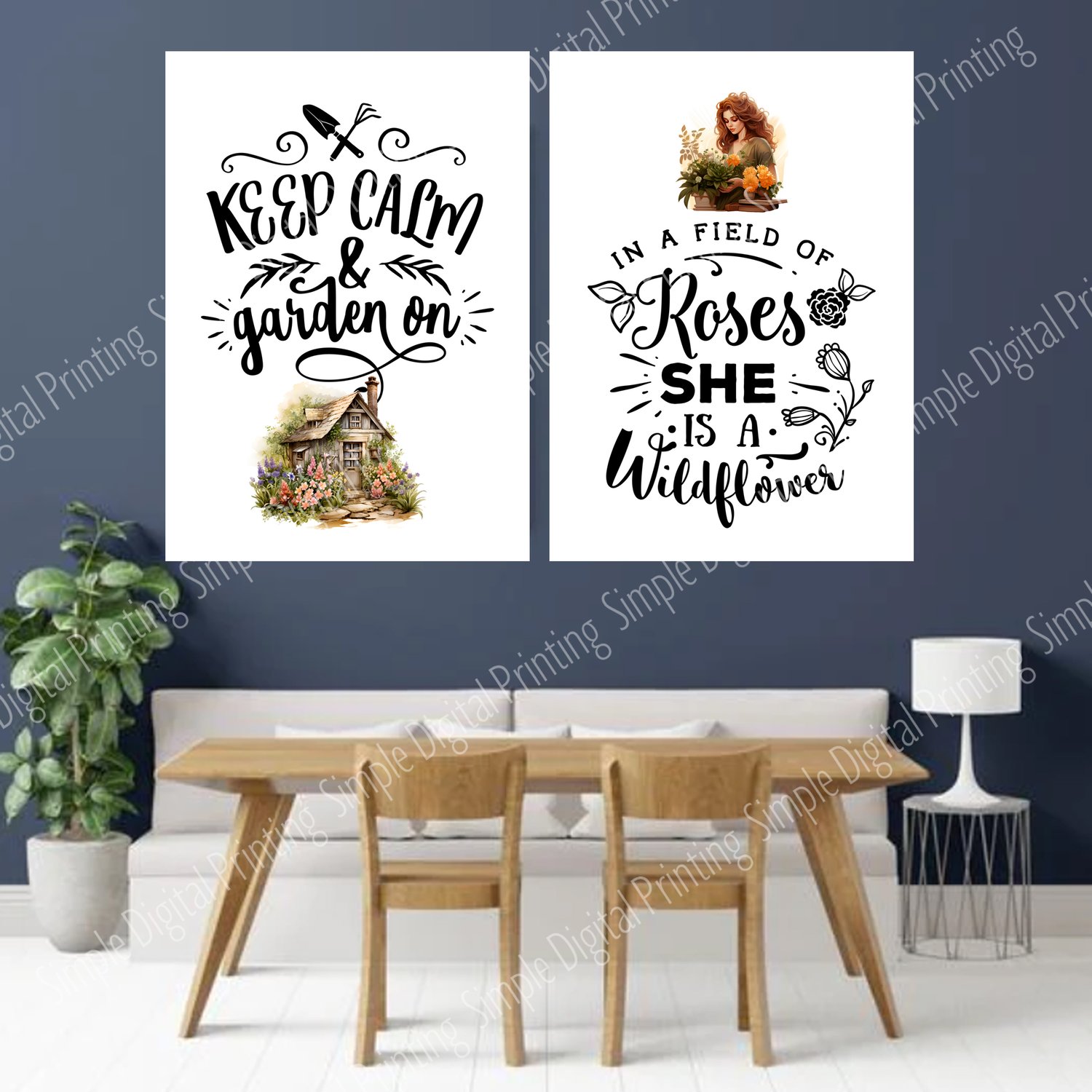 Gardening, garden, green, gardener, plant, planting, bloom, blooming, typography, quote, digital download, digital poster, room decor