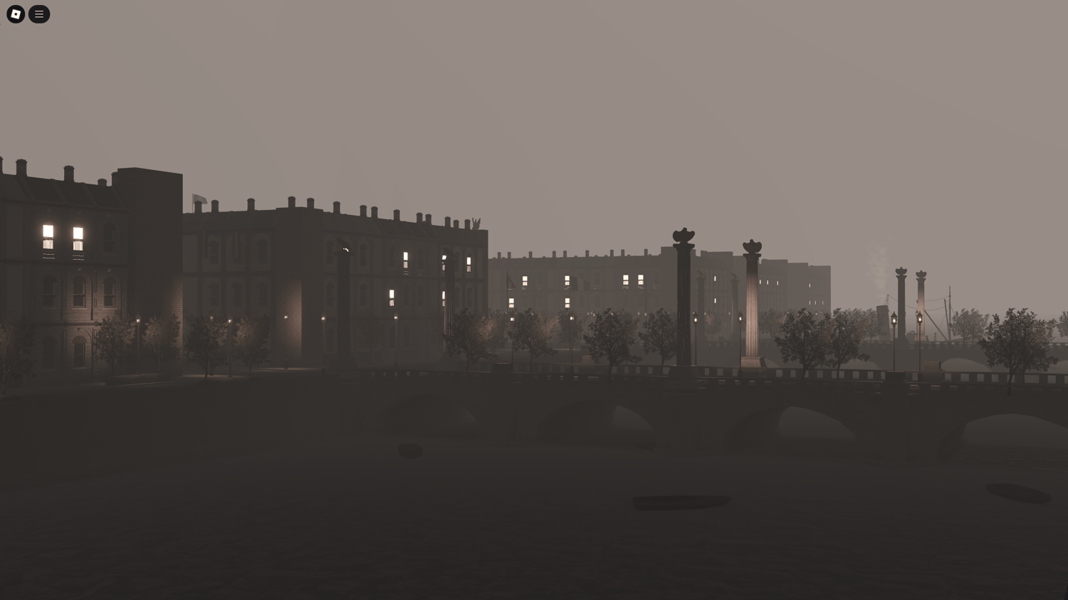 Scenic view of WW2-era Paris at sunset, featuring monuments and trees