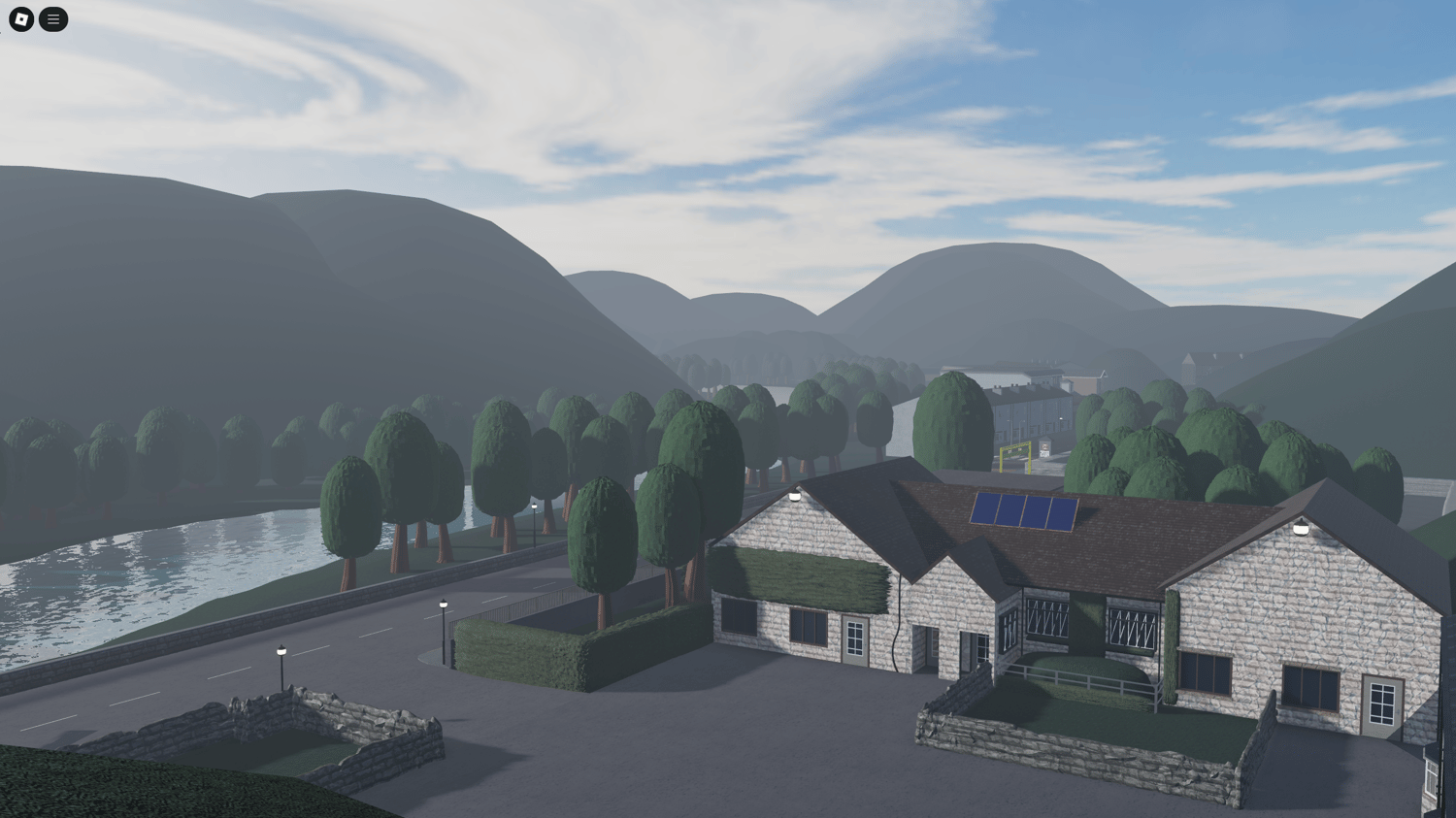 View of winding backroads great for driving RP gameplay