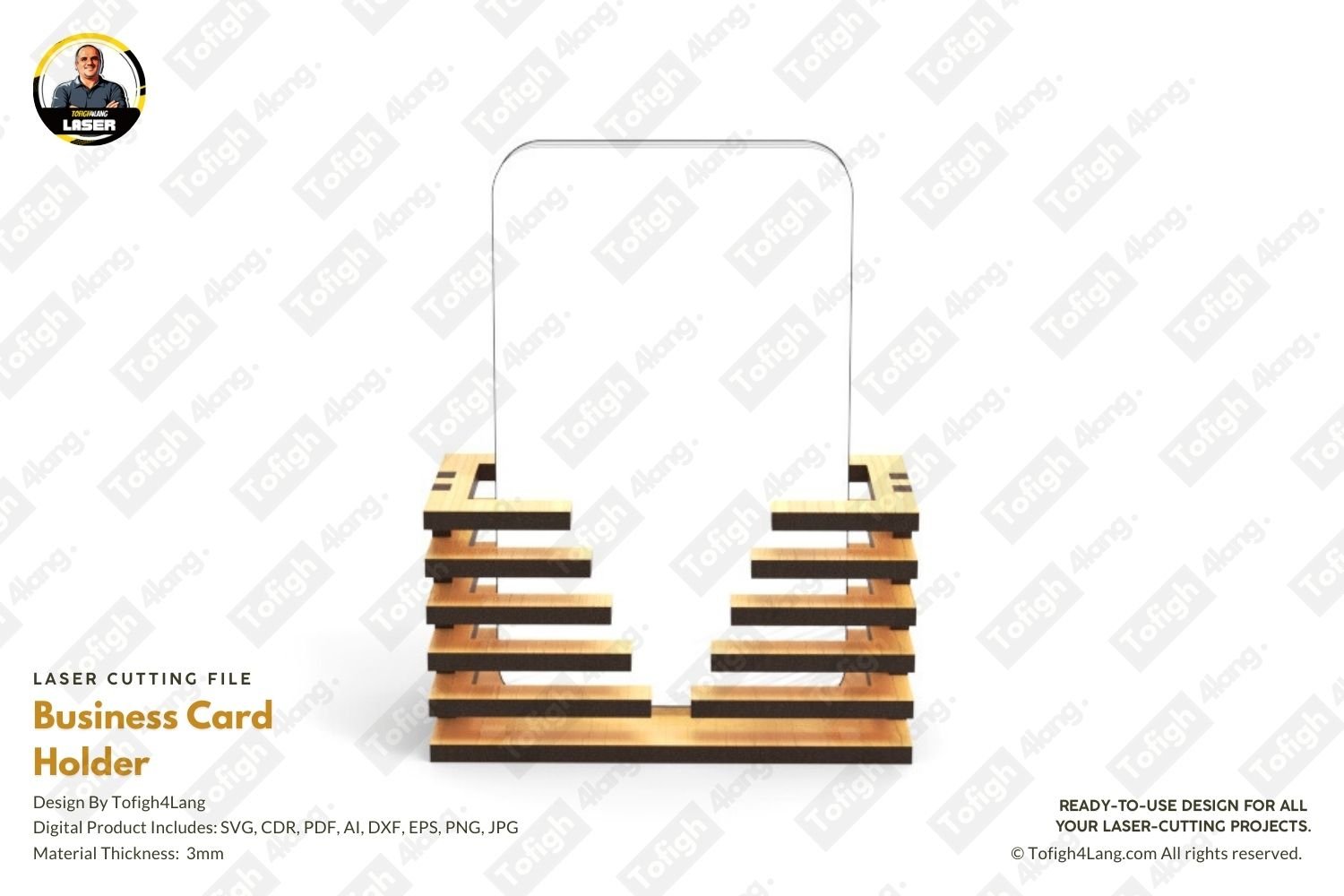 Geometric Business Card Holder