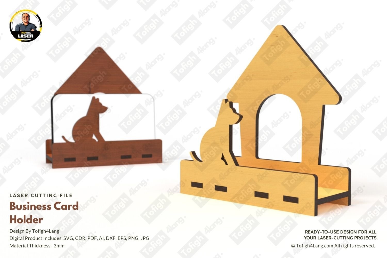 Dog-Shaped Business Card Holder