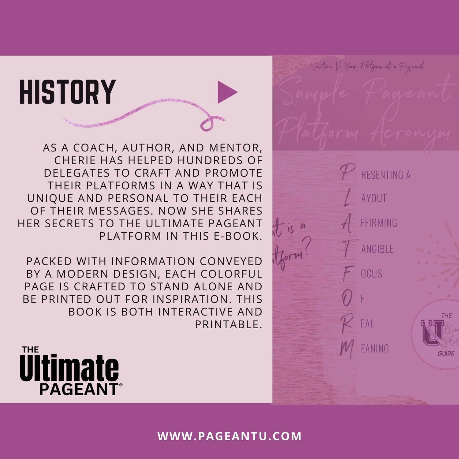 How to write a pageant platform