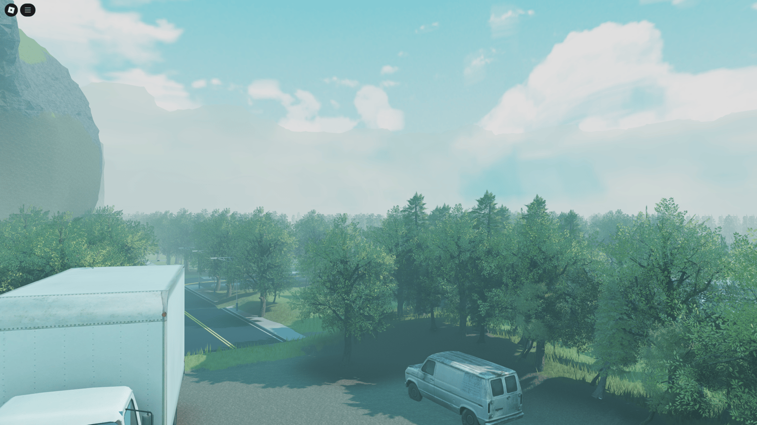 Vast river cutting across the map, surrounded by natural greenery and smooth terrain.