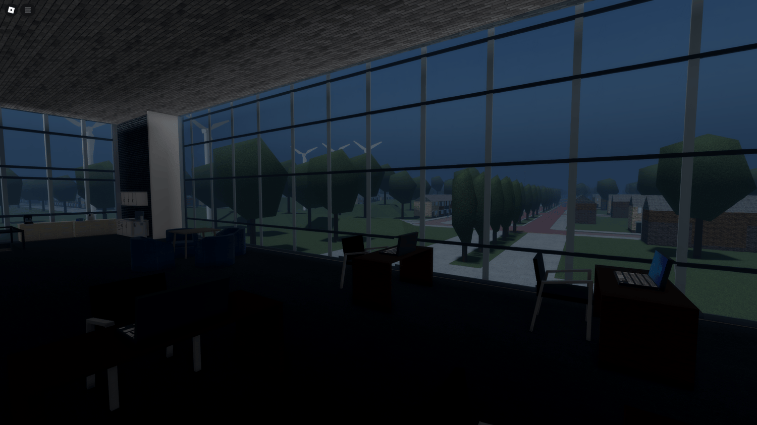 Emergency response area with police and ambulance stations