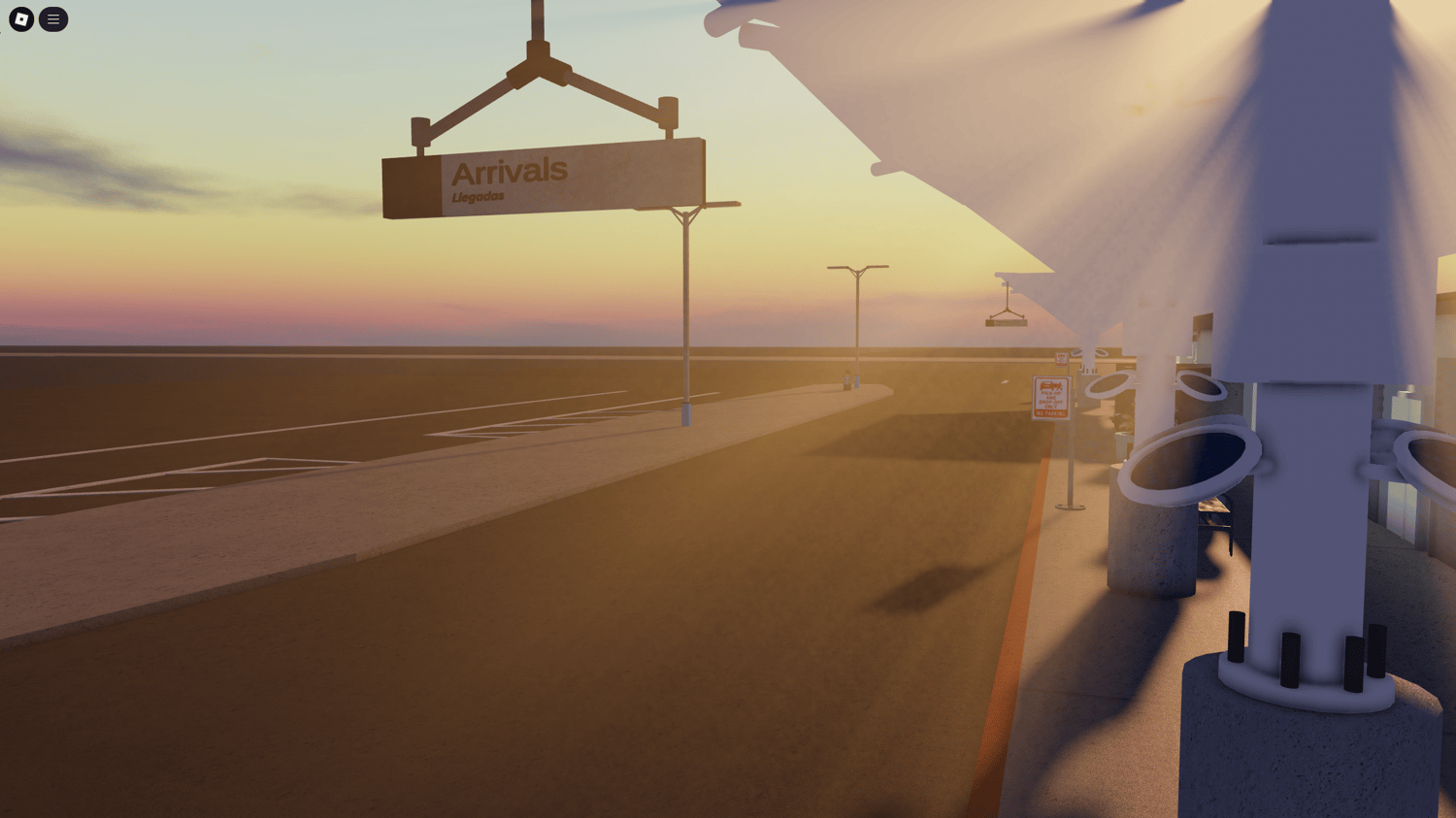 Runway and taxiway markings for immersive flight operations