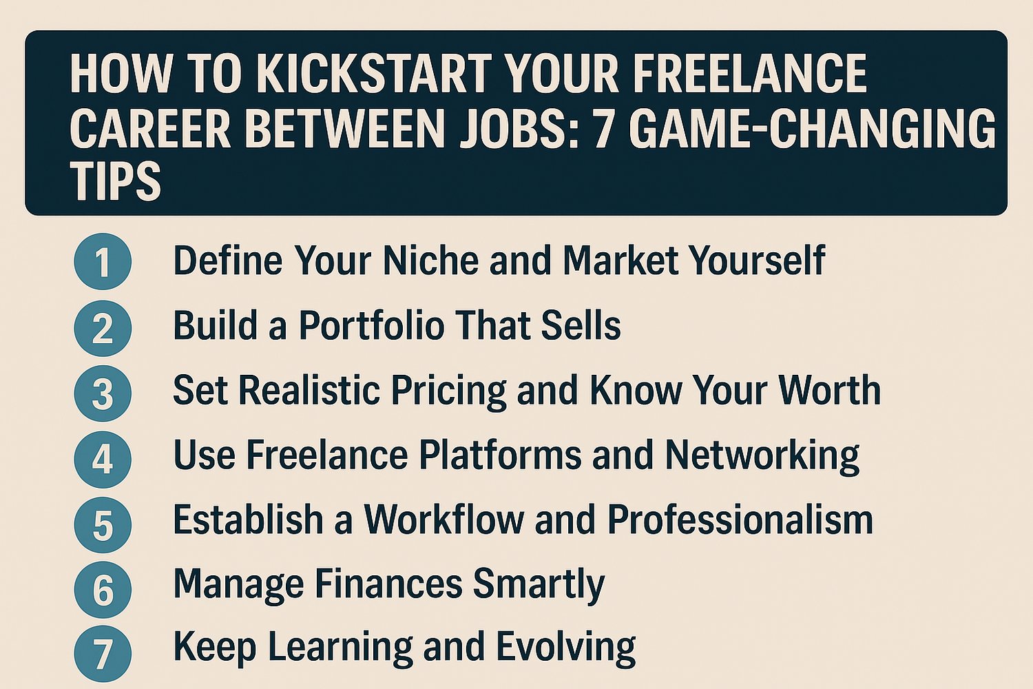 How to Kickstart Your Freelance Career Between Jobs: 7 Game-Changing Tips