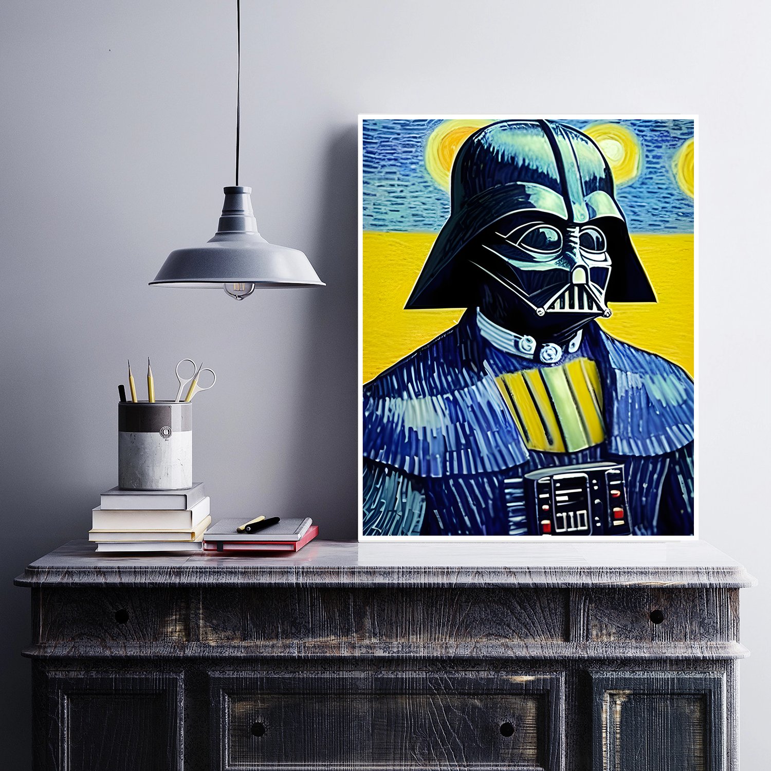 Van Gogh Style Darth Vader Art