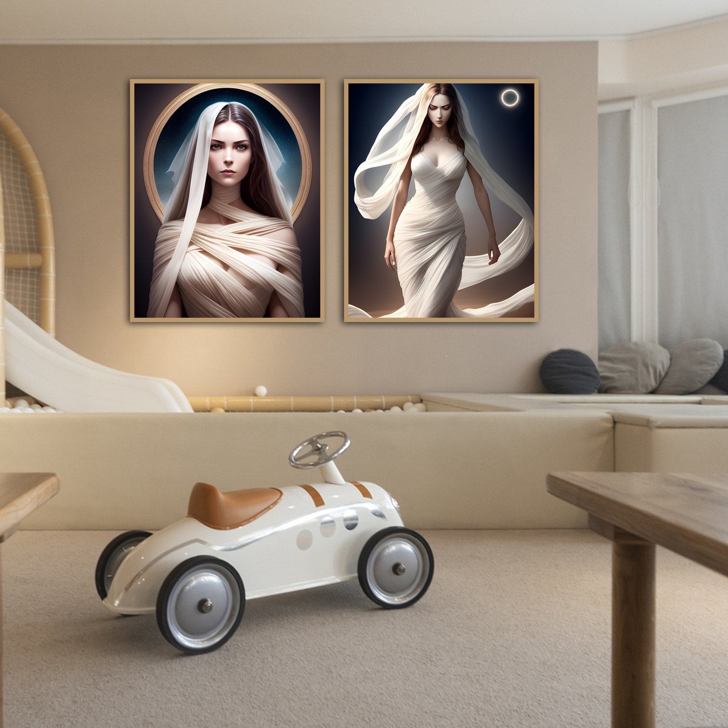 Celestial Sisters – Sci-Fi Fantasy Art Set