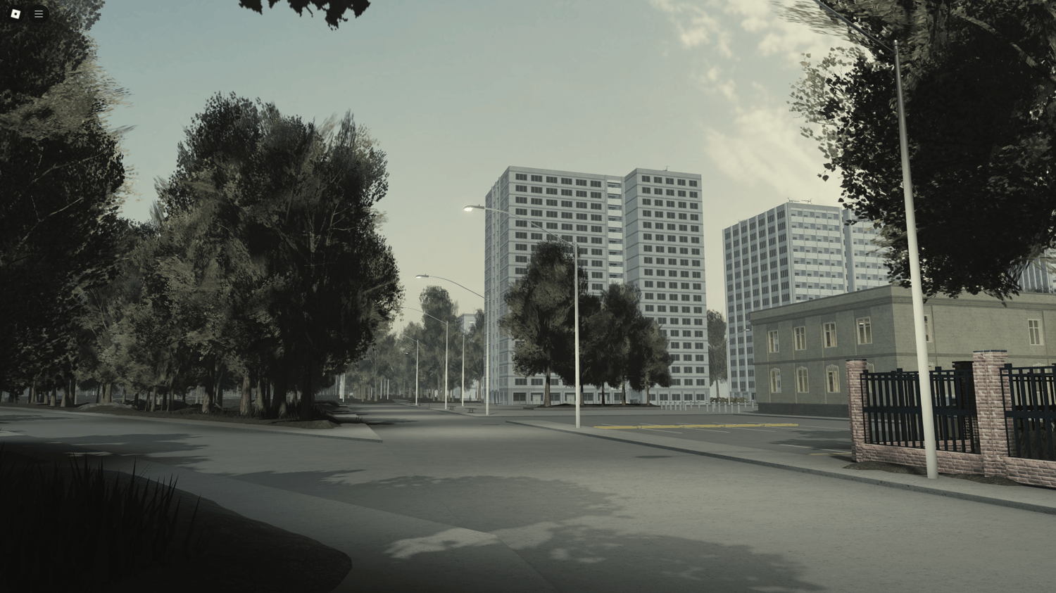 Military base with airport and hangars in an Eastern-style roleplay map