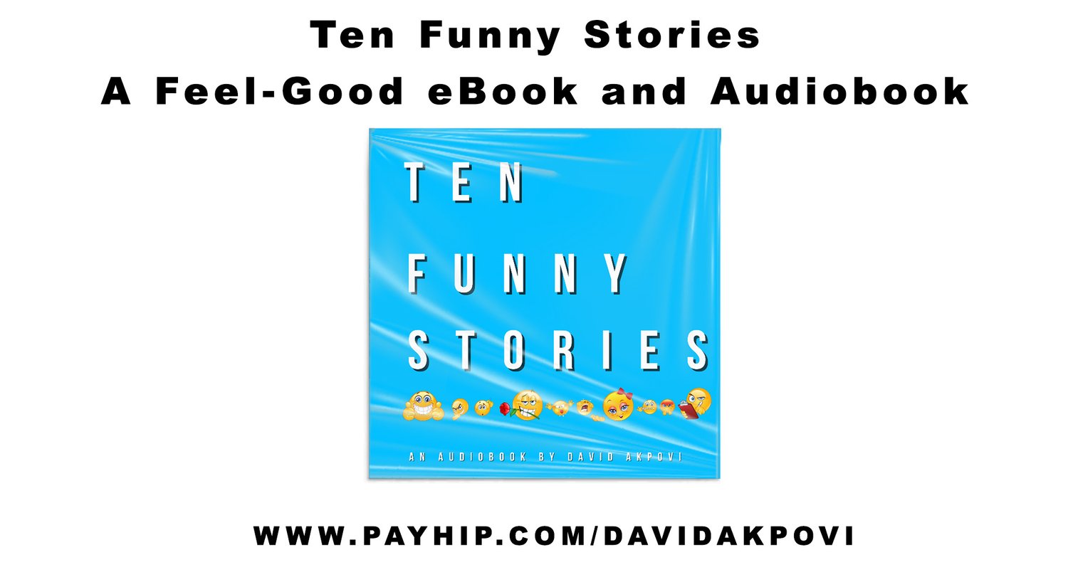 Cover of Ten Funny Stories by David Akpovi – humor short story collection