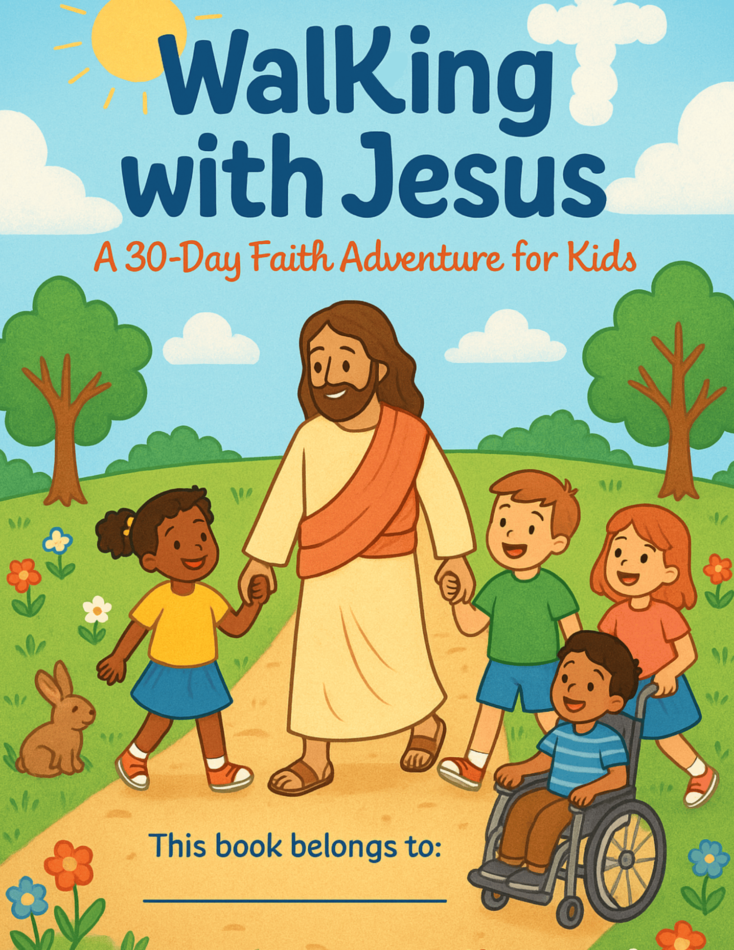 Christian kids workbook 30-day devotional Bible activities for kids faith-based homeschool