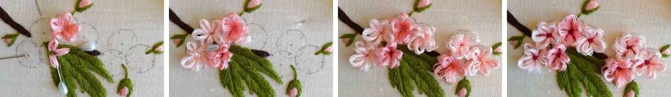 free cherry blossom hand embroidery pattern