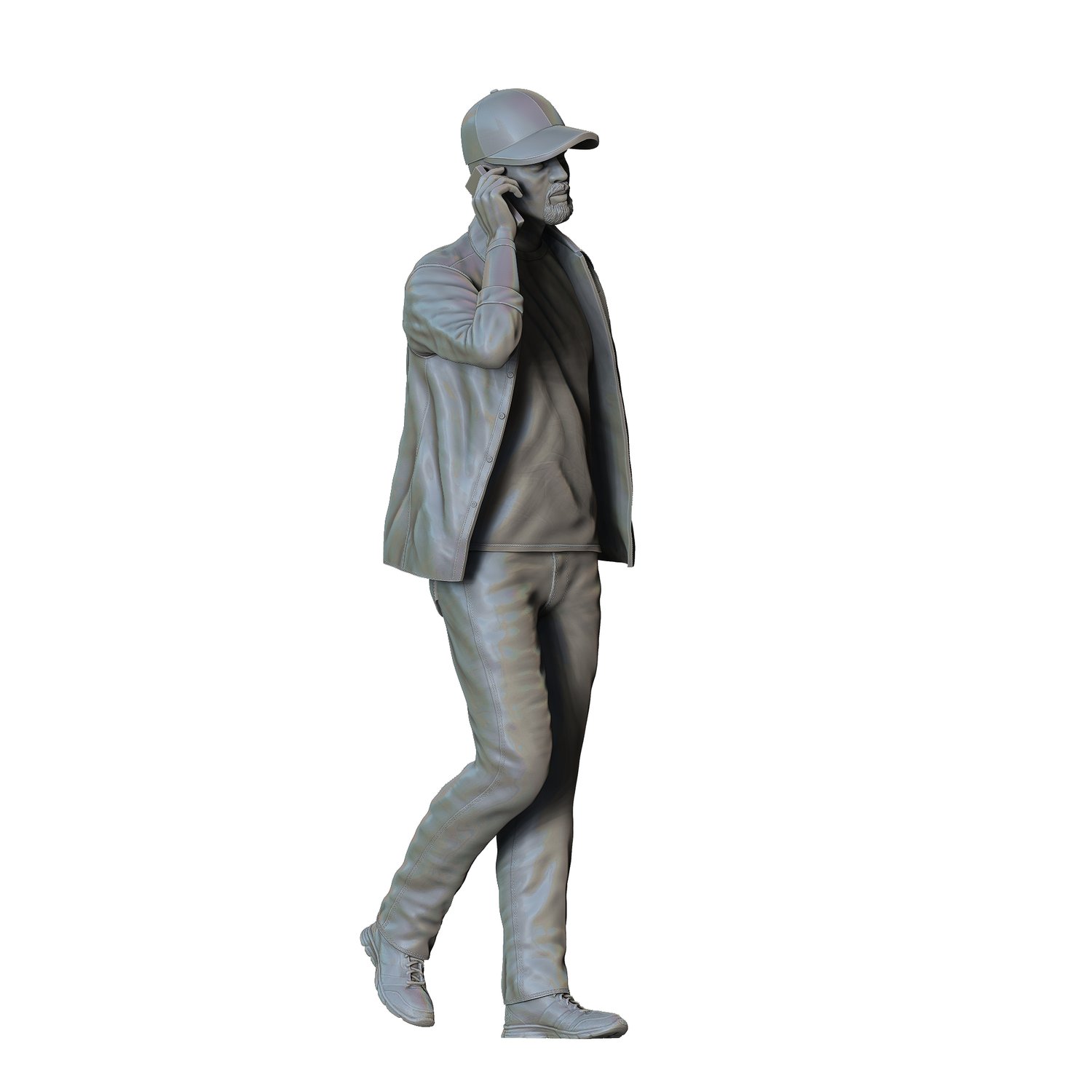 N4 Man Walking, 3dp Miniaturesw