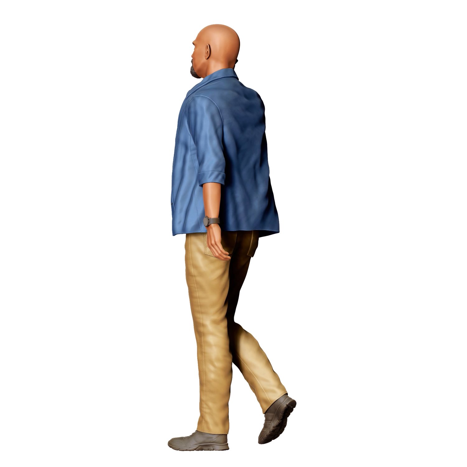 N4 Man Walking, 3dp Miniaturesw