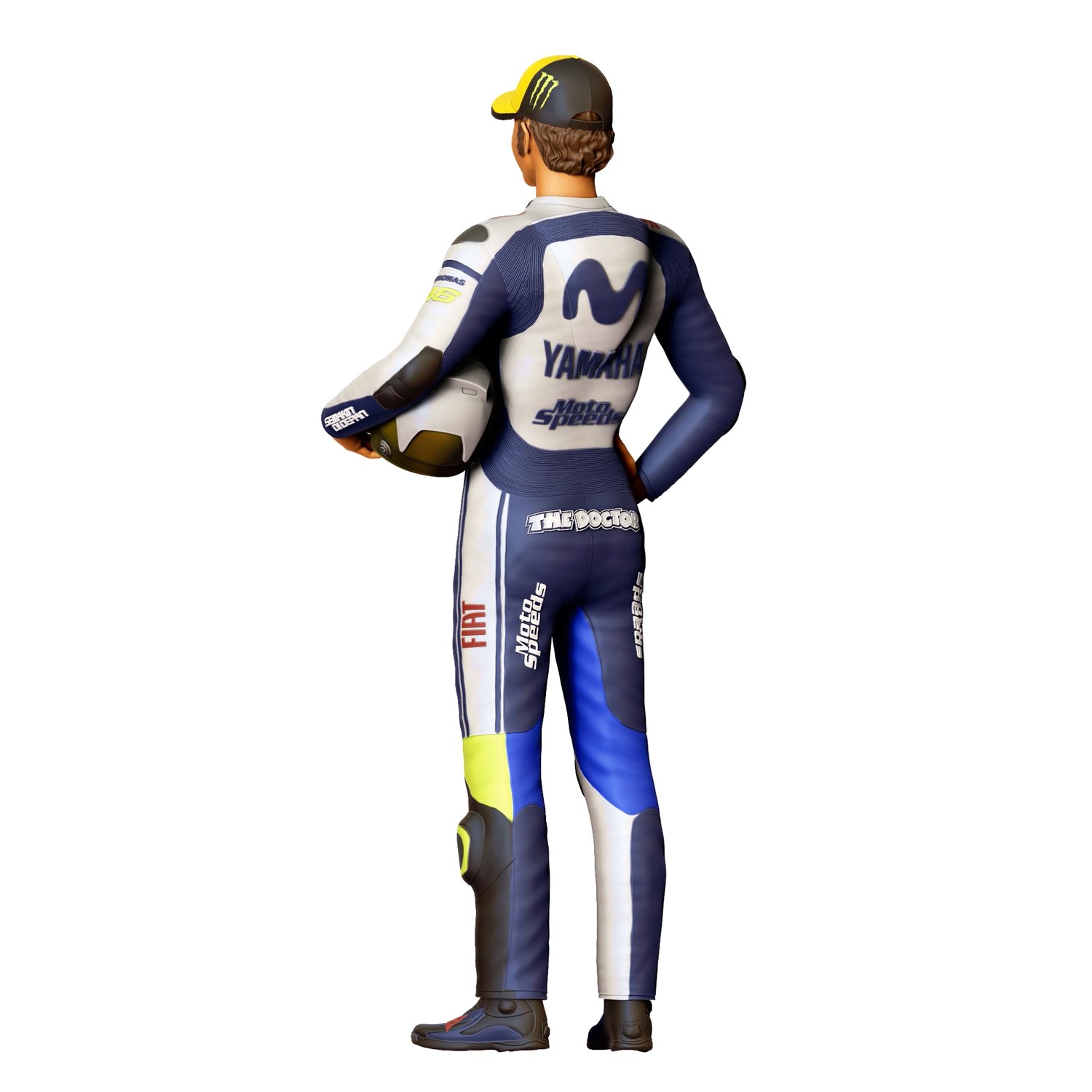 Valentino Rossi Italian race car driver, 3DP Miniatures
