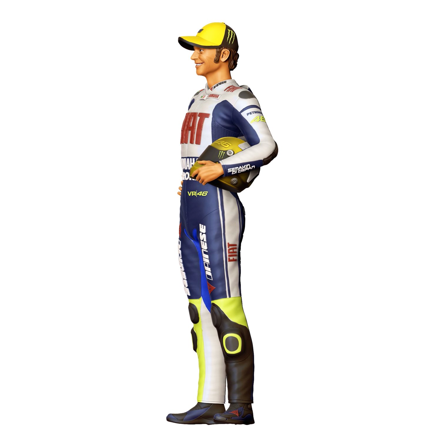 Valentino Rossi Italian race car driver, 3DP Miniatures