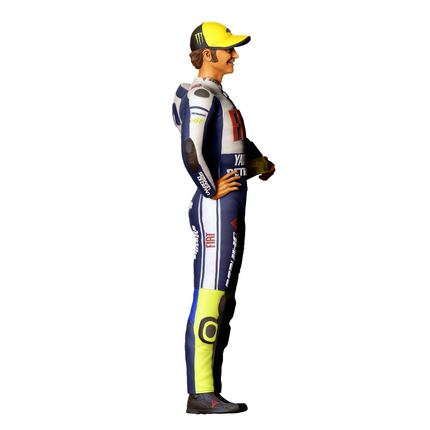 Valentino Rossi Italian race car driver, 3DP Miniatures