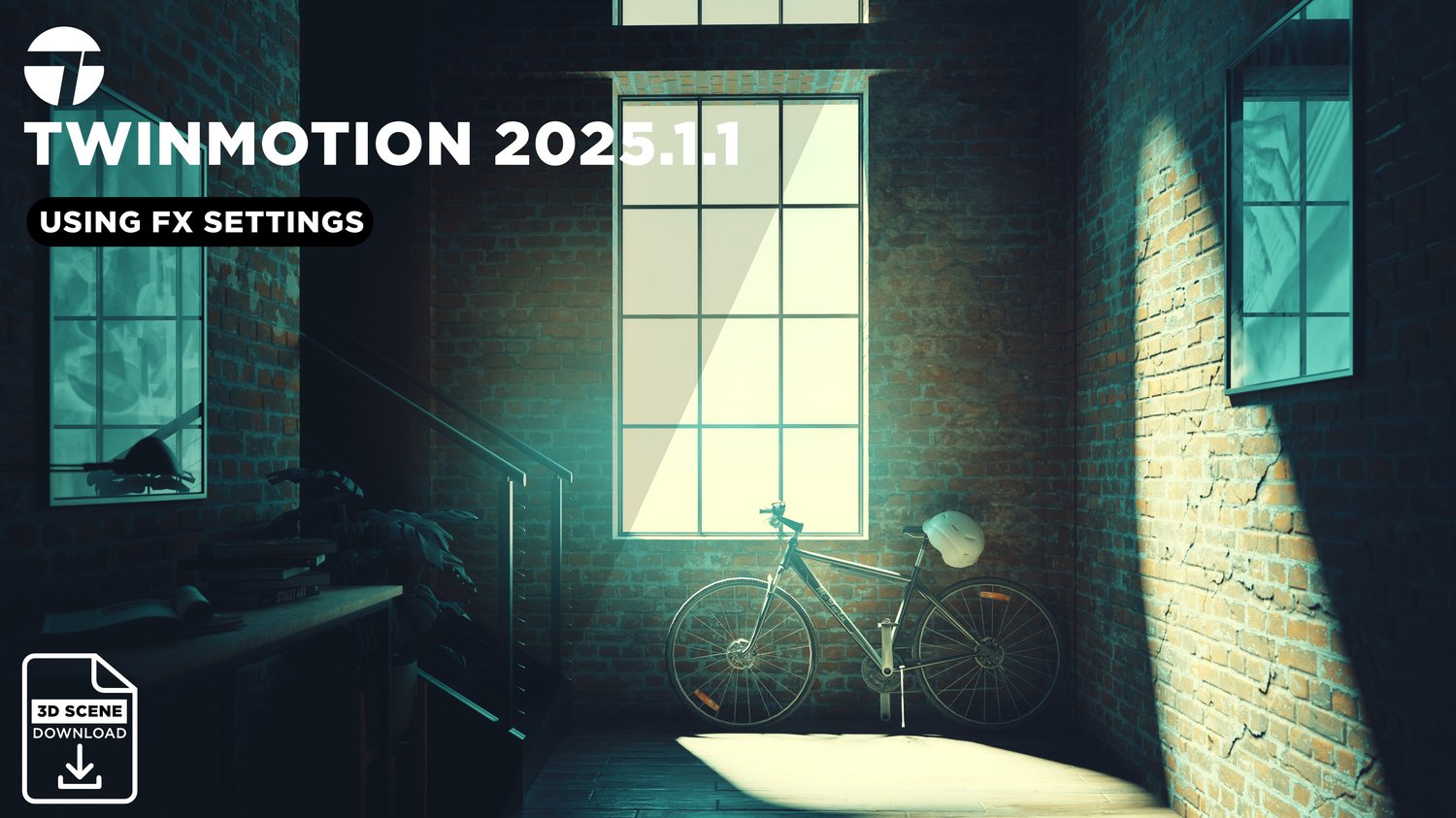 Twinmotion 2025.1.1 FX panel used to create professional interior rendering effects.