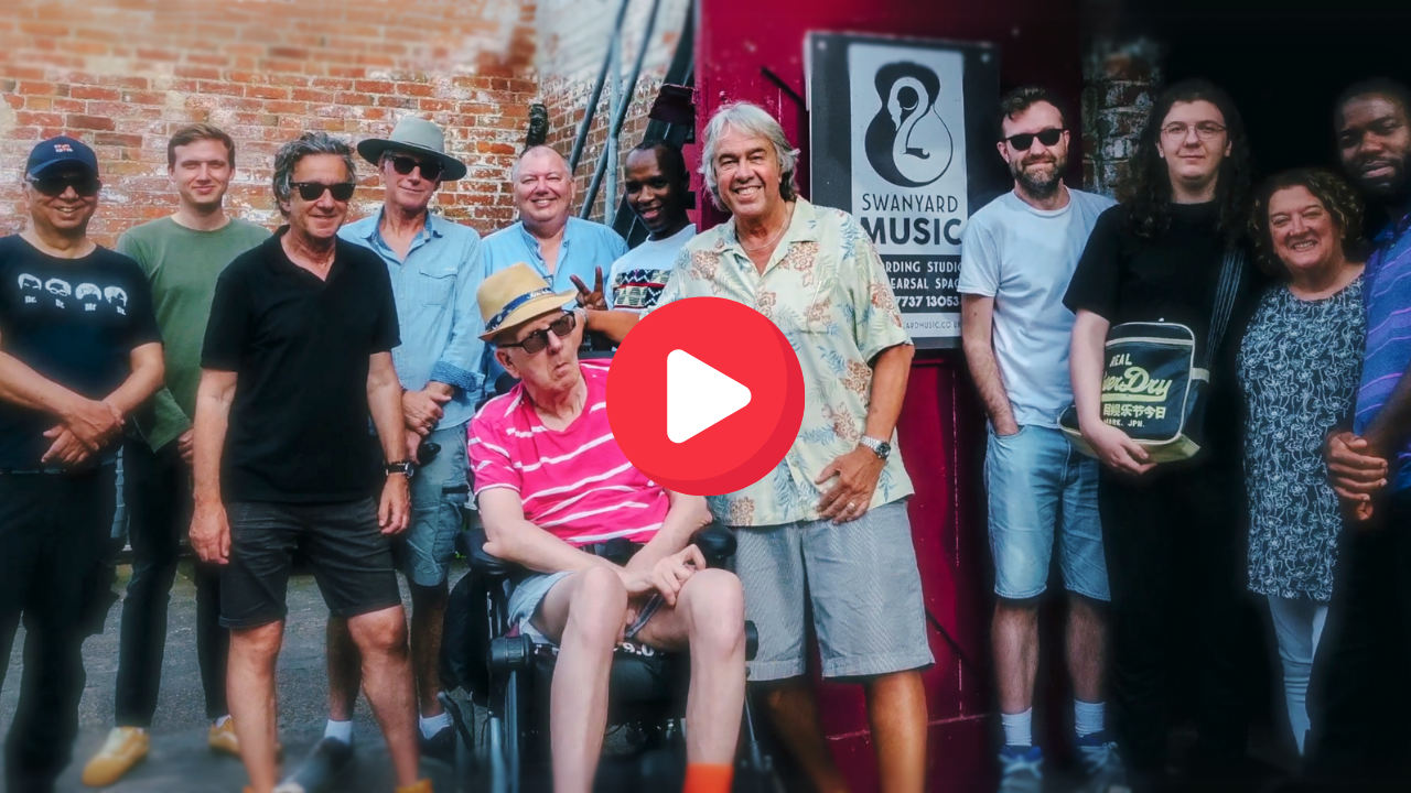 cover image for walk with me youtube video at swanyard music studios retford