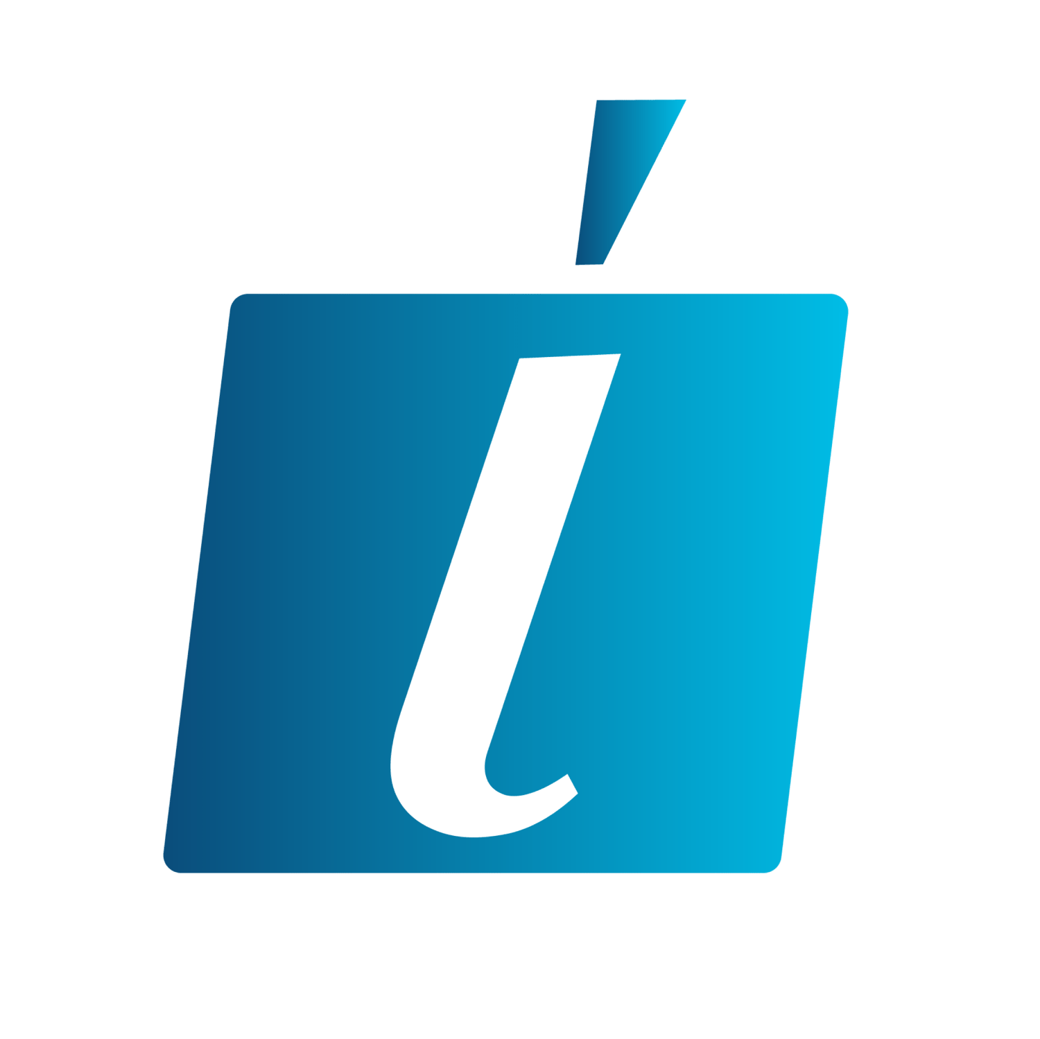 the image shows a stylized "i" logo and your store is called iDesign