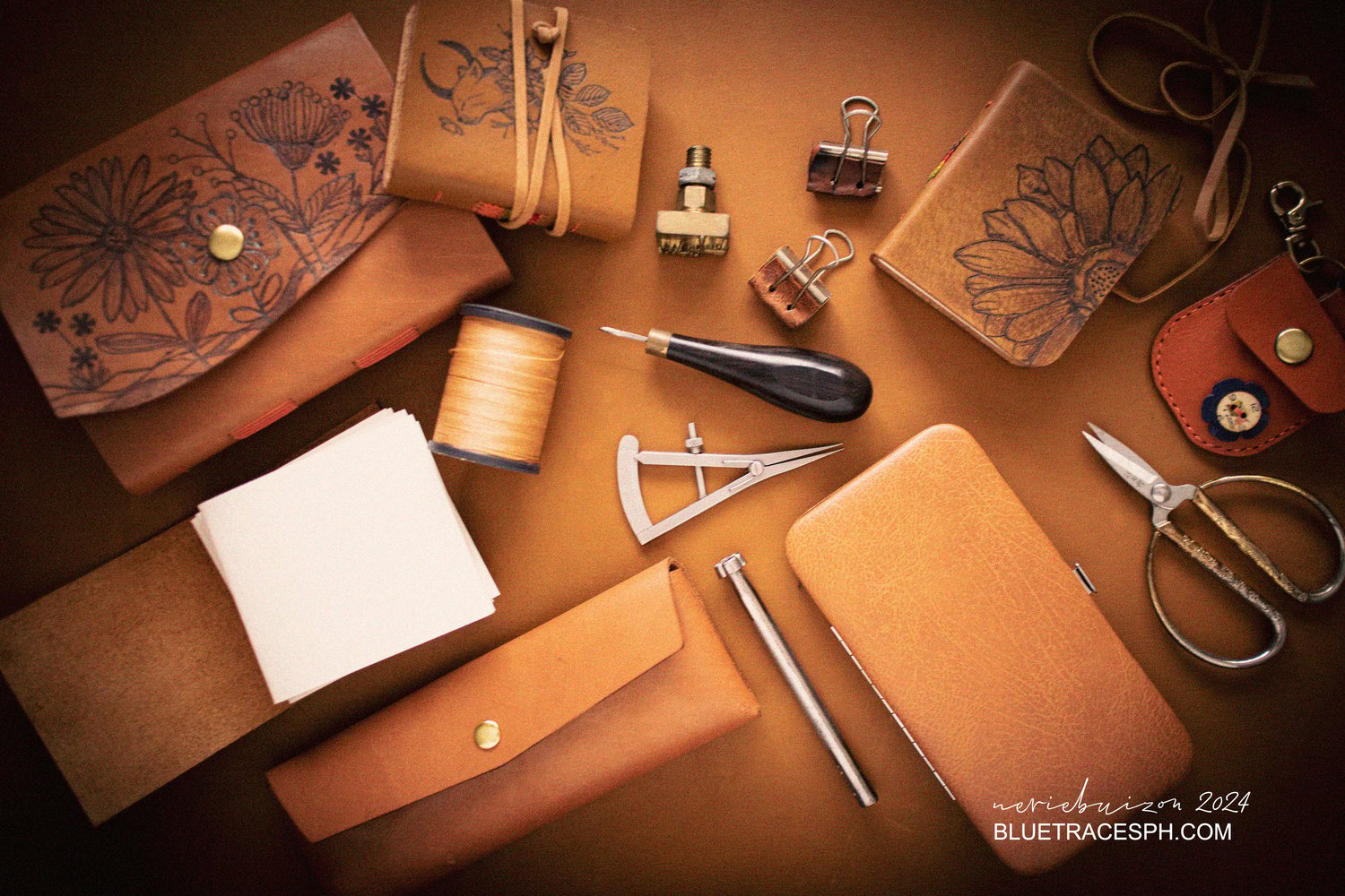 leather journals, accessories and tools