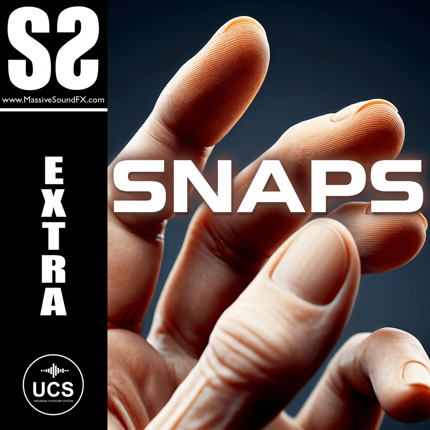 EXTRA SNAPS - is an auxiliary sound library containing 316 unique sound effect files of human hand snaps. From gentle light snaps to hard and loud pops and multiple snappings at once. Whether it’s singular and attention grabbing or subtle and encouraging
