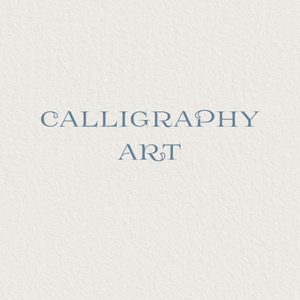 Calligraphy art style logos, names and more